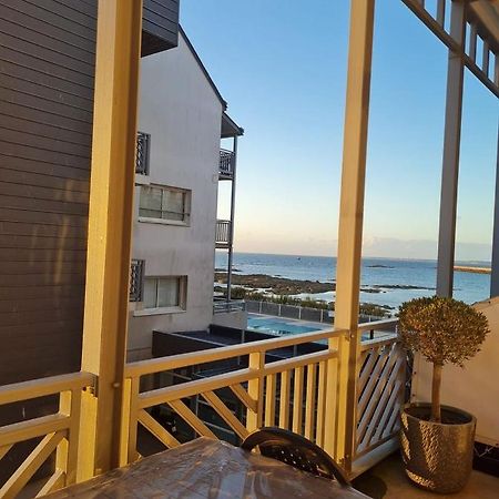 Appartement vue latérale mer Le Croisic Exterior foto